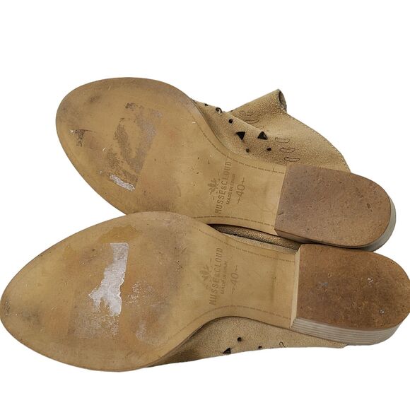 Musse & Cloud Womens Leather Nanette Tan Mules EUR 40 US 9 Western Made in Spain - Picture 8 of 8